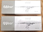 2x30 szt. Nowe soczewki kontaktowe jednodniowe iWear Vivid -4.00