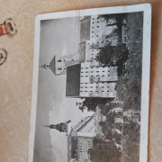 stara kartka pocztowa prl Grudziądz - Widok od strony Wisły