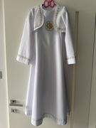 134 taliowana sukienka ALBA do komunii lub na przebranie pokomunijne.