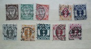 Wolne Miasto Gdańsk.Danzig Zestaw 10 znaczków