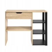 Narożna szafka z półkami i szuflada SoBuy FSB53-N-