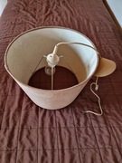 Żyrandol z kloszem z tkaniny