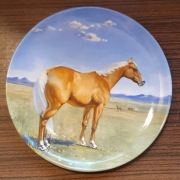 SPODE Śliczny Talerz ozdobny porcelanowy koń 