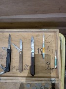 Stary scyzoryk gerlach i scyzoryk monterski wojskowy zestaw prl