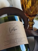 Świeca sojowa w butelce po winie - Leather