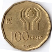 ARGENTYNA 100 peso 1977 KM# 77, AU