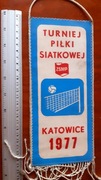 Proporczyk Turniej Piłki Siatkowej ZSMP Katowice 1977. 