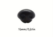 Nosek 16 mm do maskotek czerń 