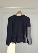 Elegancka bluzka z falbanką Zara XS