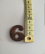 Numerek  na drzwi  nr 6- dawnych lat 