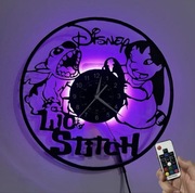 Zegar ścienny LED z motywem Stitch Disney idealny na prezent