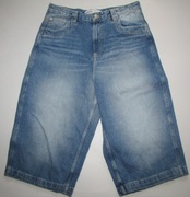 Szorty Bershka Skater Y2k Baggy Bawełna Hiphop Spodenki Jorty 32