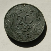 20 groszy 1923 GG Generalna Gubernia Cynk stan ! WYPRZEDAŻ 