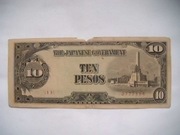 BANKNOT JAPONIA -   OKUPACJA FILIPIN - BANKNOT - 10 Peso 1943