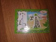 Zielony ludek Instrukcja obsługi ulotka karteczka od kinder niespodzianki