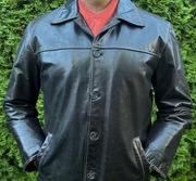 Kurtka męska Karl Lagerfeld skóra naturalna czarna  r. 52 ( L) 