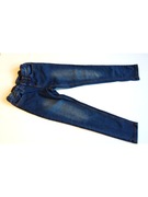 spodnie jeansowe r 134 kieszonki slim
