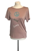 Nicole Miller t-shirt sportowy peace and love r. M