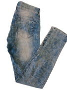 Jeggings elastyczne lekkie spodnie damskie r S pas 74-80cm