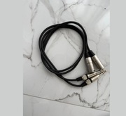 2X Kabel XLR męski - Jack 6.35 mm 1m 7114 DMX