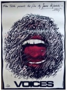 GŁOSY reż.J.Kijowski proj.ANDRZEJ PĄGOWSKI stary plakat film polski 68/98cm