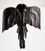 afrykańska rzeźba drewniana głowa słonia słoń ozdoba ścienna 