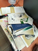 Foldery emisyjne do monet i banknotów różne ponad 200 sztuk