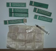 STRZYKAWKA SZKLANA 2ml ORGINAL REKORD 200c LABORMED Poznań PRL