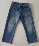 spodnie jeansowe niebieskie oversize rozmiar 122-128 Lian Xing dz