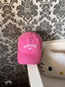 Czapka z daszkiem różowa baby girl y2k aesthetic