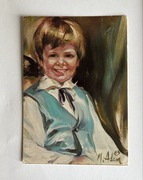 Pocztówka malowana M.Adamczyk lata 80/90