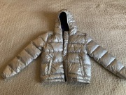 Nowa kurtka  NASA, metaliczna 146 / 152 srebrna 