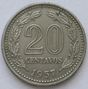 Argentyna 20 centavos 1957