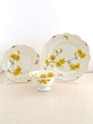 Filiżanka trio Sorau Żary Forsycja Kavalier 1919/1945 r. ecru śląsk