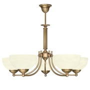 Klasyczny żyrandol mosiężny V-S5A + 2 szt. kinkiet mosiężny Y-K1