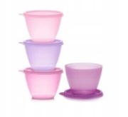 TUPPERWARE-Miseczkowe Niezbędniki 4 x 380ml-Zestaw oryg.