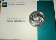 Srebrna Moneta 10 zł  Witold Lutosławski