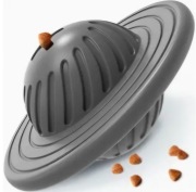 Zabawka prezent dla psa spowalniająca jedzenie, UFO z wypadającą karmą