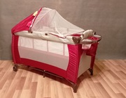Łóżeczko turystyczne 2 poziomy bujanie, Nowe