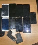 Pakiet 9 Telefonów Plus Baterie Apple z demontażu