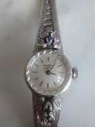 Antyk Zegarek Anker srebrny z szafirami