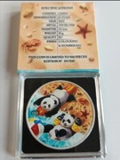 Srebrna Moneta Chińska Panda 2022, 4 Season Summer - Cert nr 153