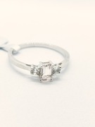 Pierścionek z dandenburytem i topazami srebro 925, certyfikat Gemporia