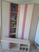 Meble młodzieżowe BLACK RED WHEIT kolekcja CAPS