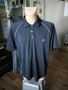 Adidas koszulka polo XL granatowa polyester Golf męska 