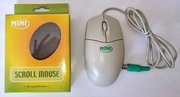 Mysz kulkowa PS/2 Mint model M08SC scroll z kartonikiem stan bardzo dobry