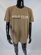 Koszulka beżowa, t-shirt męski Polo Club r. XXL, bawełna