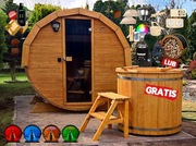 SAUNA Ogrodowa 250cm + GRATIS Beczka 500L + Akcesoria = Wycena