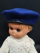 Niebieski beret czapeczka 