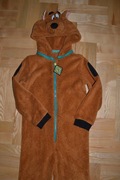 Scooby Doo pluszowy strój przebranie piżama 7/8 lat _122/128 cm 